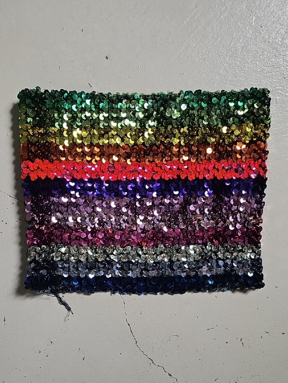Vintage Sequin Rainbow Women's Tube Top *FLAWED* One Size